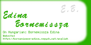 edina bornemissza business card